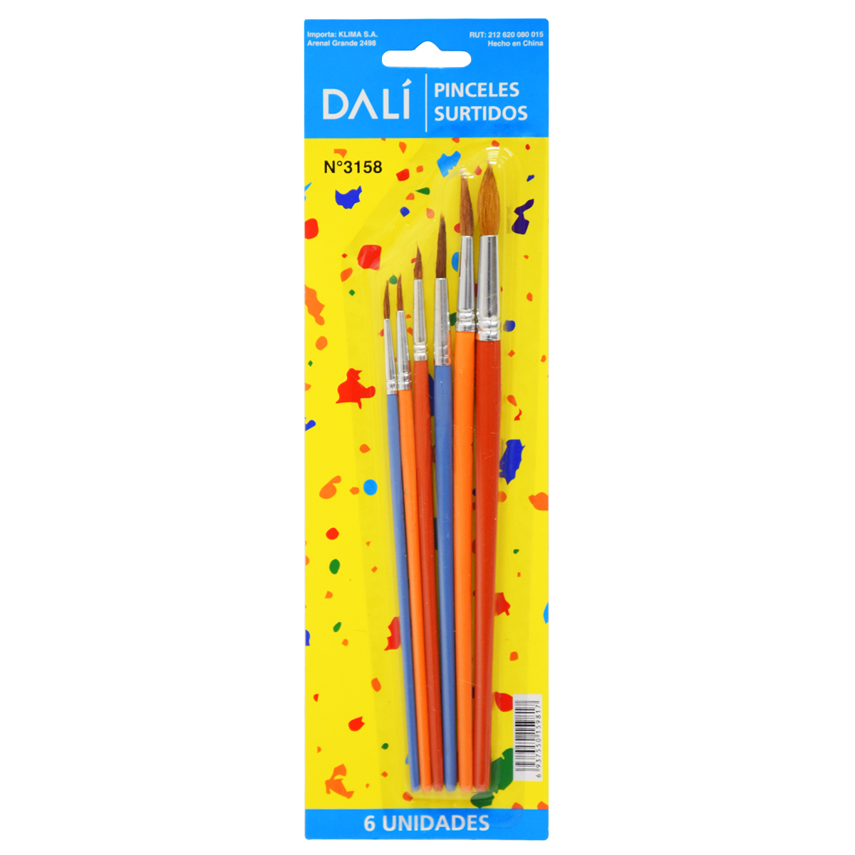 Pinceles Surtidos x6 DALI