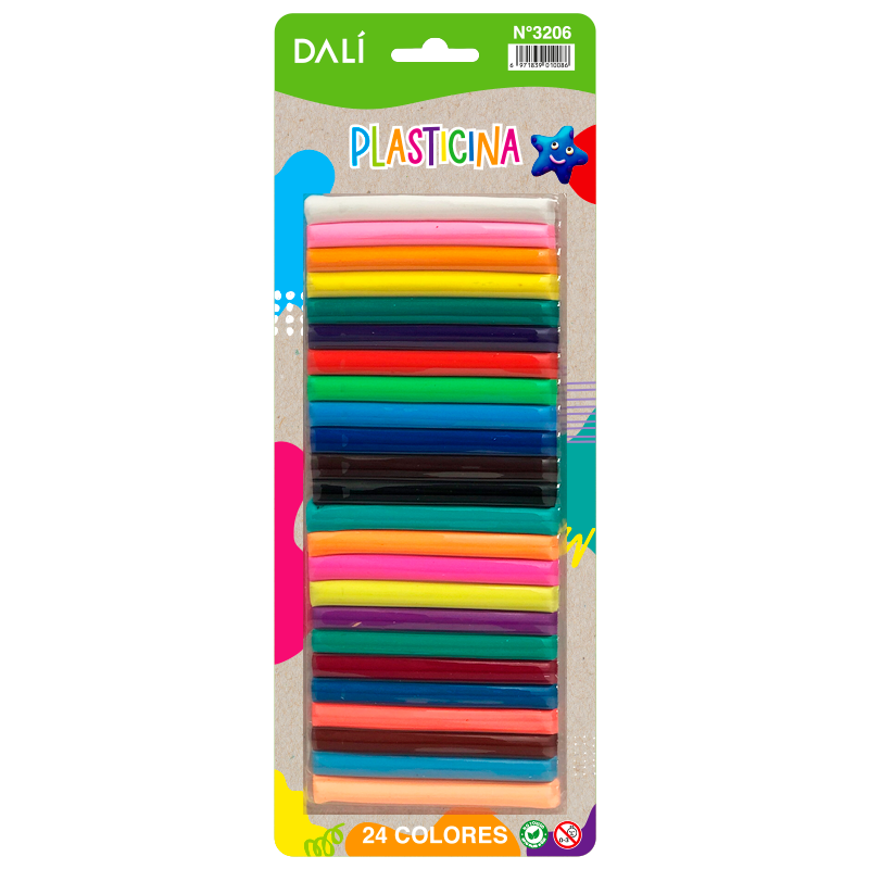 Plasticina en Blister x24 DALI