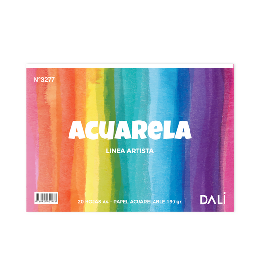 Block A4 Acuarela DALI – 20 hojas
