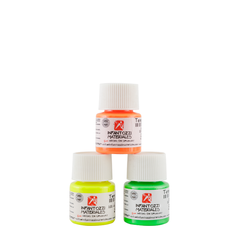Témperas Flúo Infantozzi 25g x4
