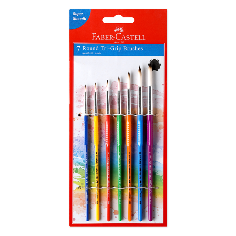 Pinceles Redondos Tri-Grip x7 Faber-Castell