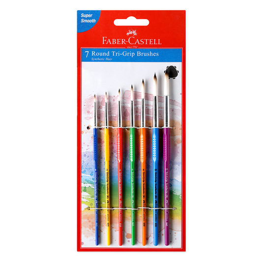 Pinceles Redondos Tri-Grip x7 Faber-Castell