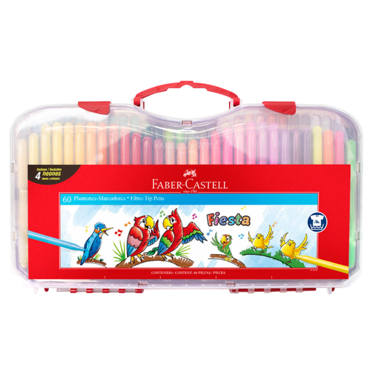 Marcadores Finos Valija x60 Faber-Castell