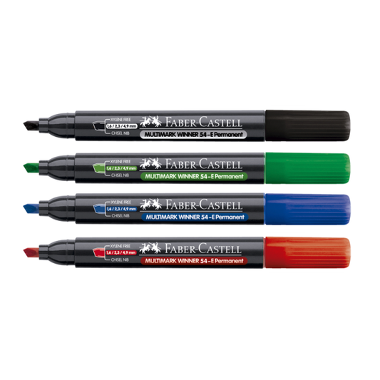 Marcador 54E Biselado Permanente Faber-Castell
