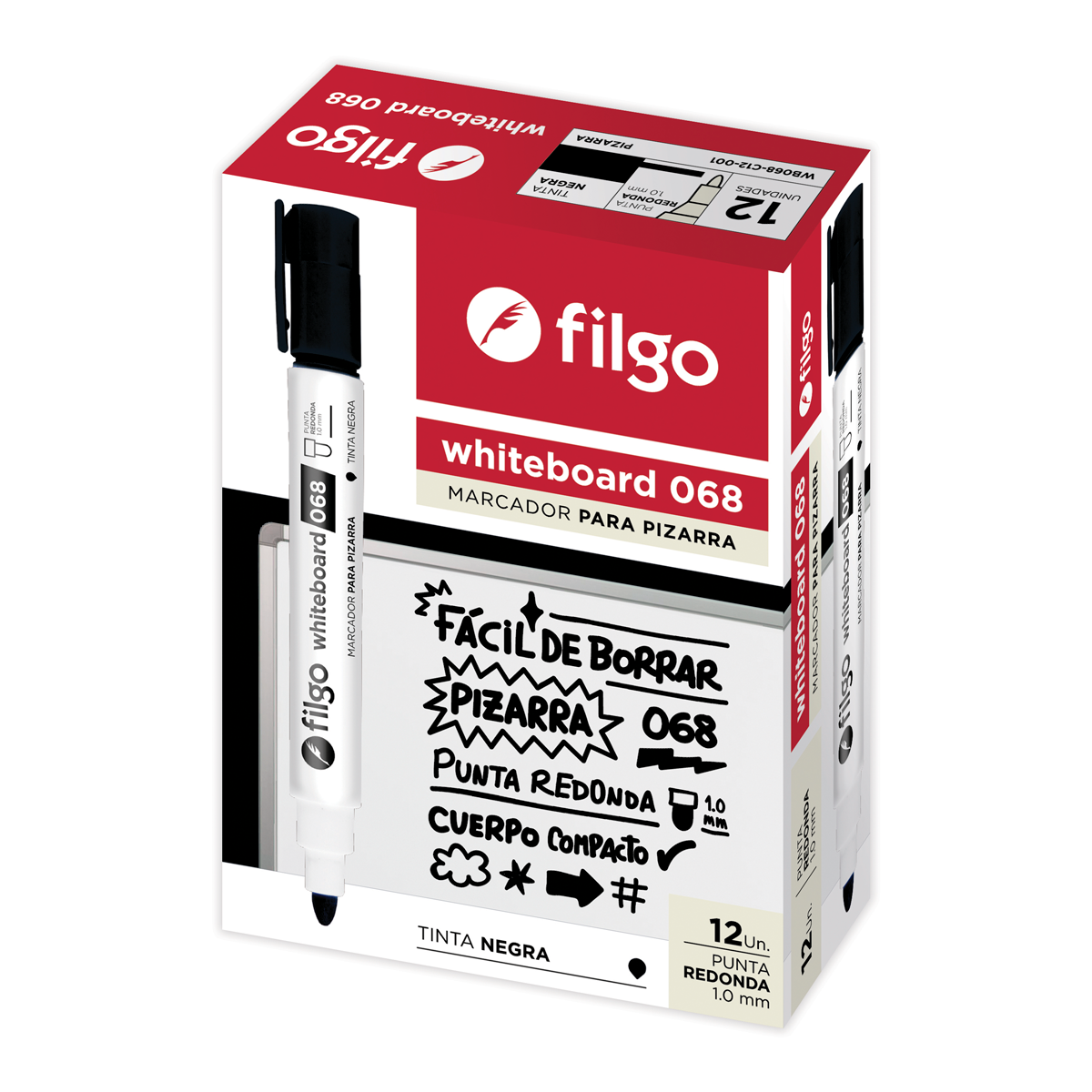 Marcadores de Pizarra Filgo x12