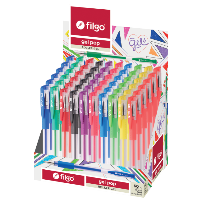 Boligrafo Gel Pop Surtido Filgo