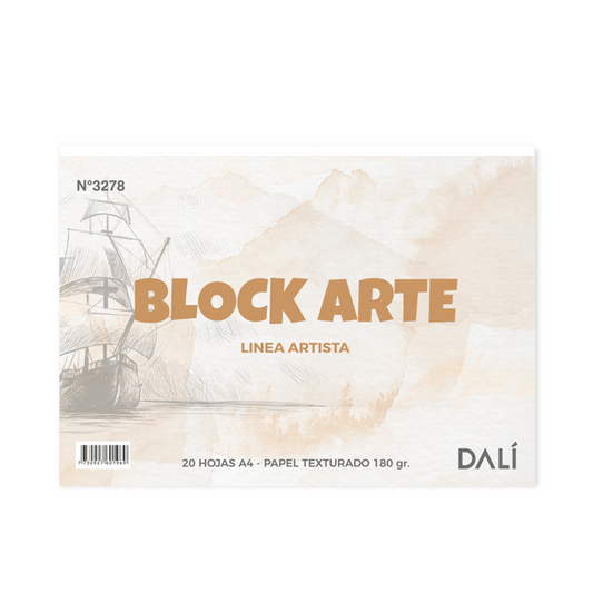 Block DALI papel blanco para dibujo