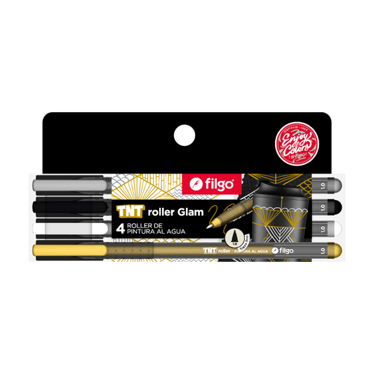Bolígrafo TNT Roller Glam Filgo x4 escritura suave elegante