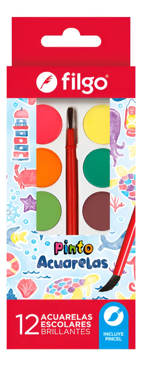 Filgo Acuarela X12 Ideal Sorpresitas