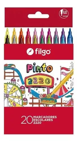 Marcadores Finos x20 Filgo