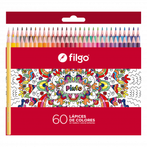 Lápices de Colores Pinto Largos x60 Filgo