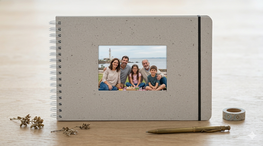 Memories - Scrapbook Artesanal A4 Horizontal 20 Hojas 190g