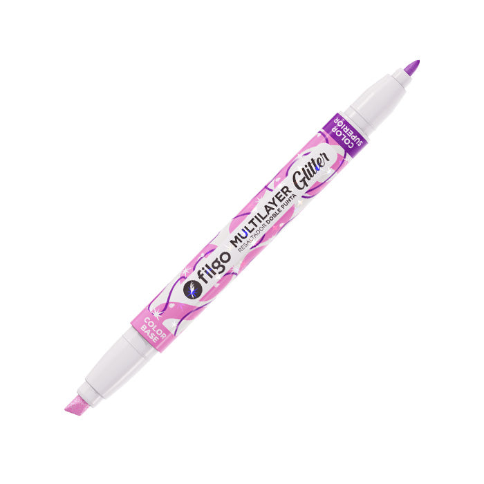 Destacador Multilayer Glitter x8 Filgo - colores