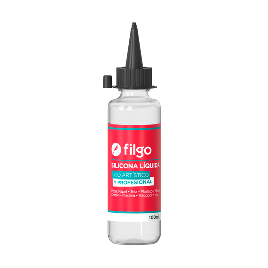 Silicona líquida Filgo 100ml adhesivo transparente para manualidades y oficina