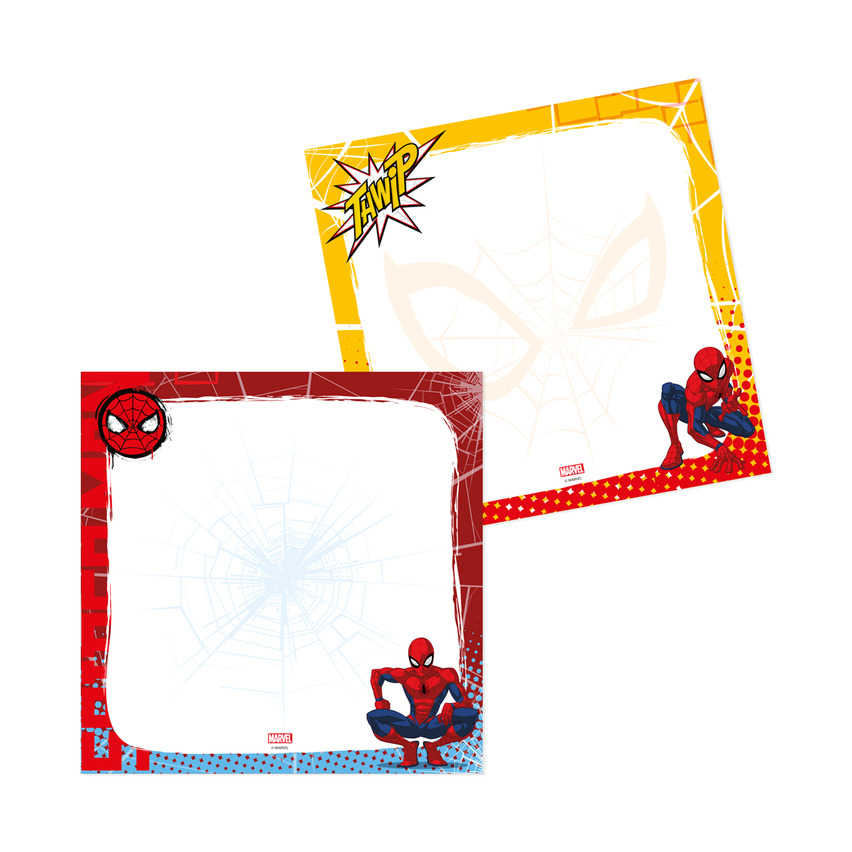 Block Cuadrado Spiderman - Rojo - Cuaderno
