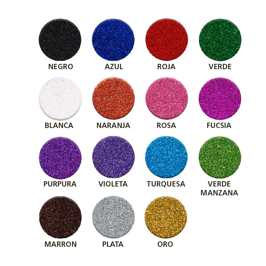 Goma Eva con Glitter