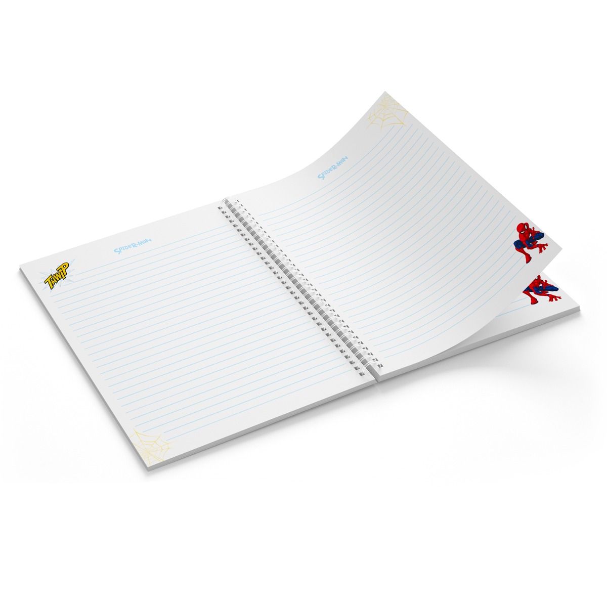 Cuaderno Spiderman Super tapa dura Amarillo - Cuaderno