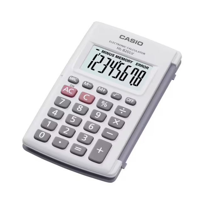 Calculadora HL 820 LV Blanca Casio