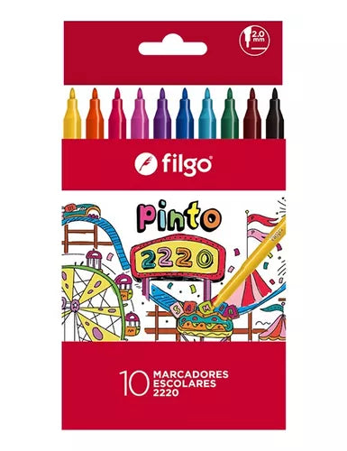 Marcadores Finos x10 Filgo