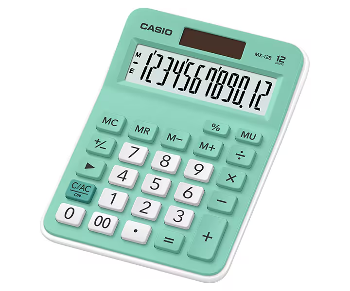 Calculadora MX 12B Verde Agua Casio