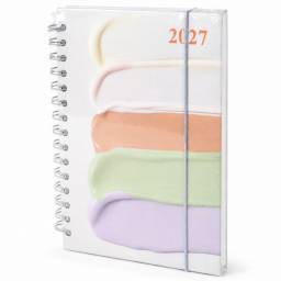 Agenda 2027 estampada gris minimalista