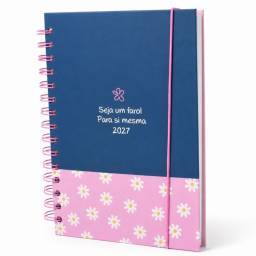 Agenda 2027 con frase rosa cuadros