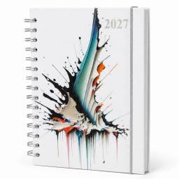 Agenda 2027 estampada gris splash