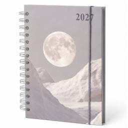 Agenda 2027 estampada gris luna