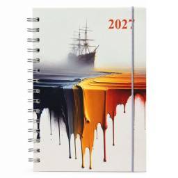 Agenda 2027 estampada gris sonrisa