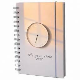 Agenda 2027 estampada gris abstracta