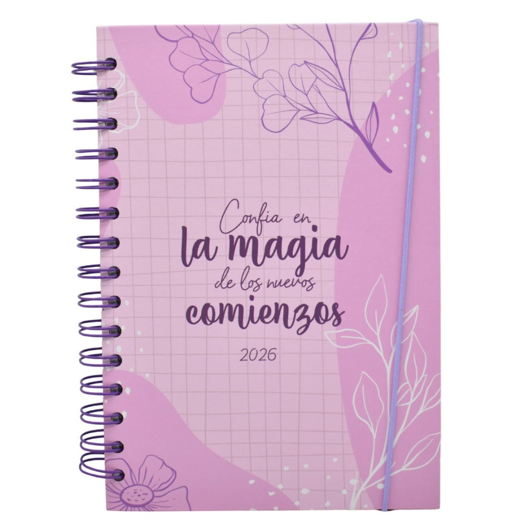 Agendas con frases 2026 | Inspiración día por hoja