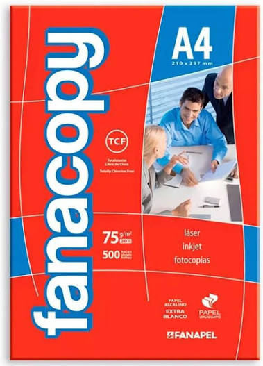 Papel A4 Fanacopy 75g x500 (Blanco)