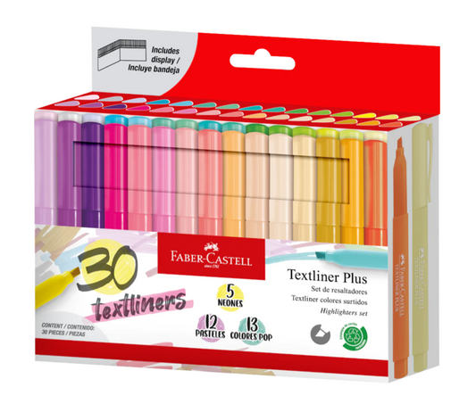 Set Resaltadores Textliner Plus x30 Faber-Castell