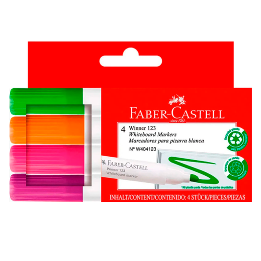 marcadores pizarra faber castell colores vivos