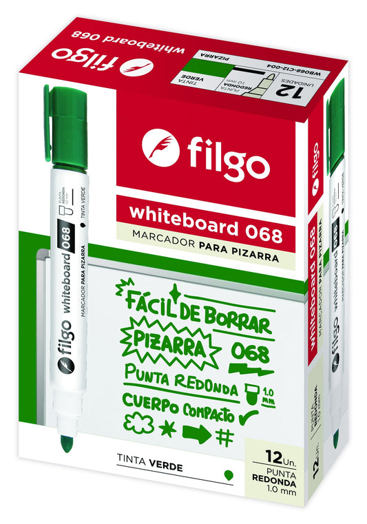 Marcadores de Pizarra Filgo x12